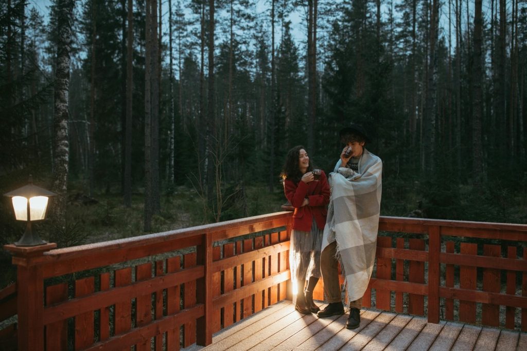 a couple on vacation in Broken Bow.